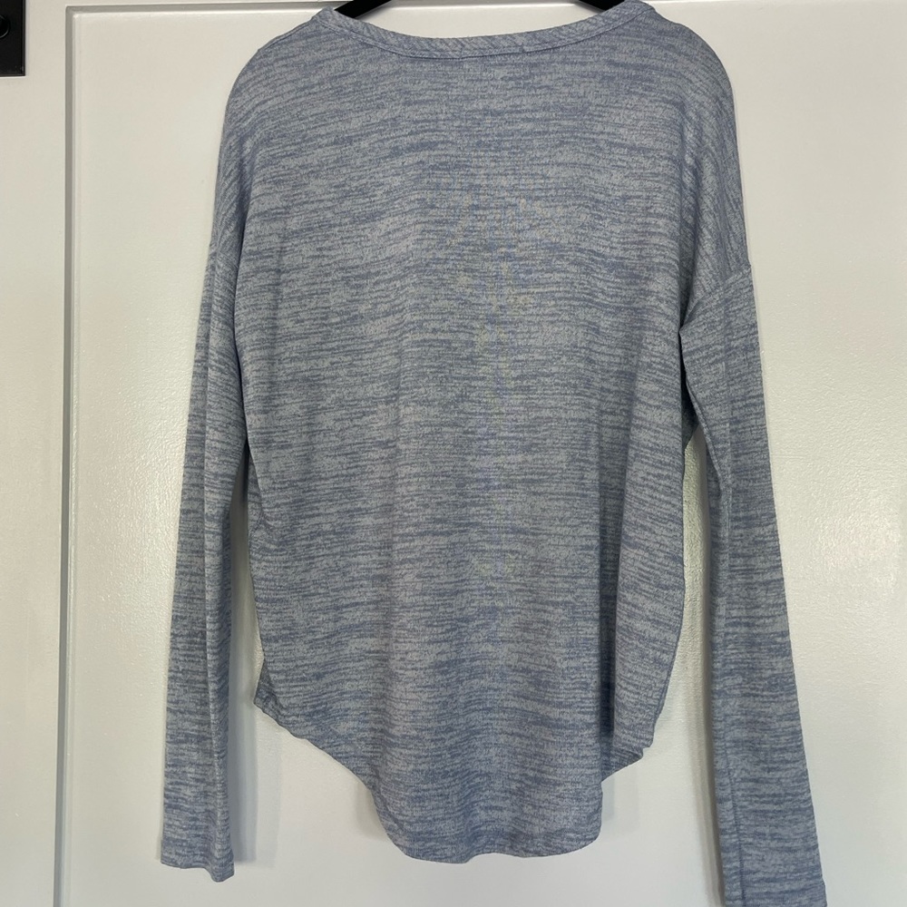 Rag & Bone crew neck XS jersey soft long sleeve top in blue
